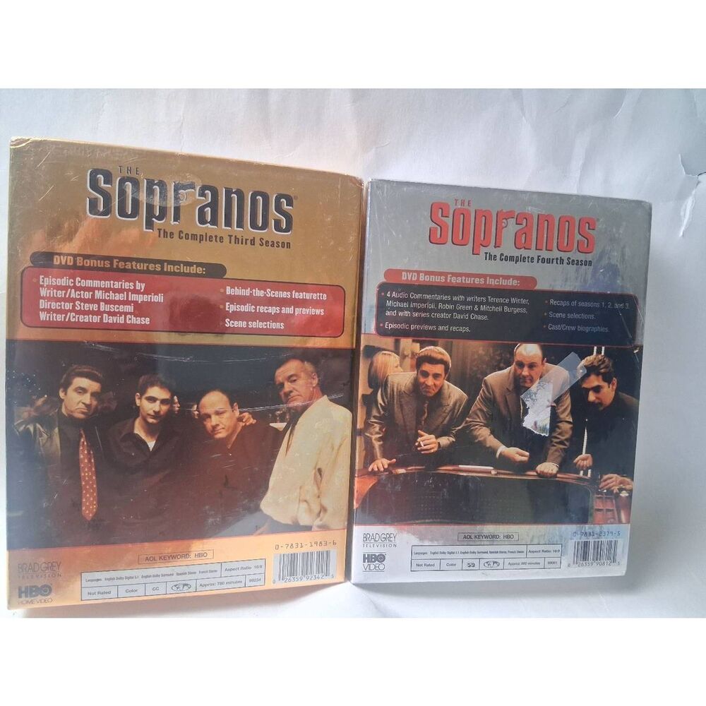 The Sopranos Complete 3rd and 4th Seasons DVD Sets- Sealed + Bonus Features - Picture 2 of 3